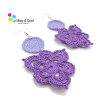 artisan ombre purple and lilac earrings for women
