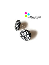 silk fabric earrings