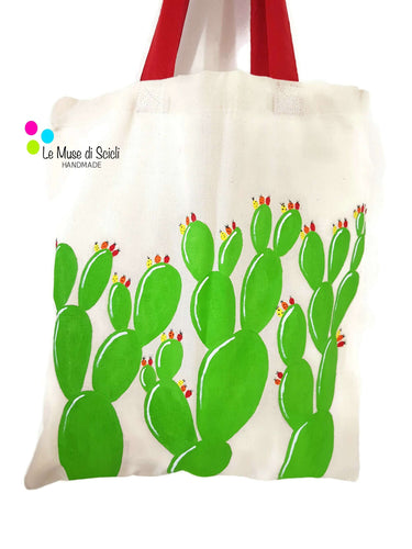 hand painted tote bag