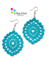 flat and lightweight cotton drop earrings