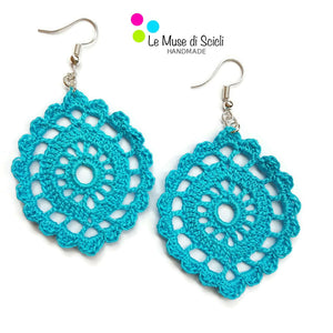 bright turquoise color earrings for her