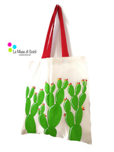hand painted cactus bag