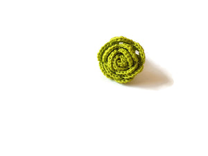 Lime green ring rose 