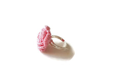 romantic and simple pink rose ring for kids