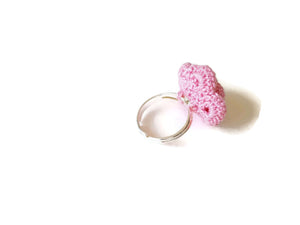 resizable flower rose ring for girls