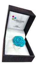 romantic handmade jewelry ring in turquoise