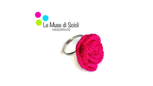 flower crochet ring
