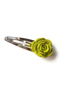 lime green girly hair clip for her