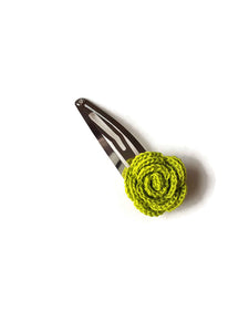 in a fresh and bright summer color a lime hair clip for girls