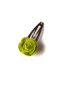 handmade hair accessories for girls in lime color