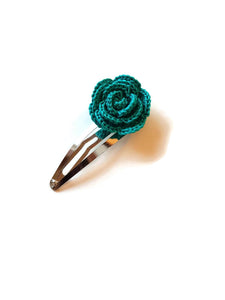emerald hair clip