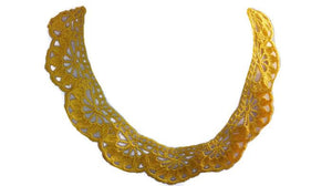Yellow lace collar necklaces