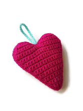 Pink fuchsia heart decoration 