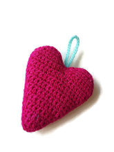 Pink fuchsia heart decoration