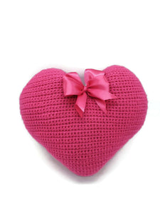 Cuscino cuore fucsia regalo per lei