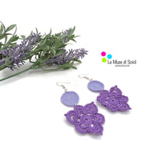 double colors drop earrings for women and girls inspired by the lavander