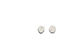 White stud earrings