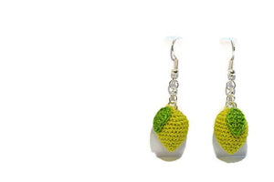Lime slice drop earrings