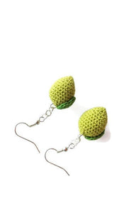 realistic lime drop earrings, women jewelry