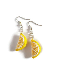 pendant earrings for women lemon shape