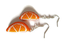 Pendientes colgantes rodaja de naranja
