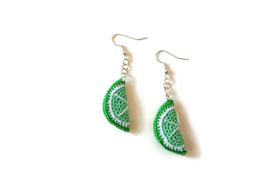 Lime drop earrings 