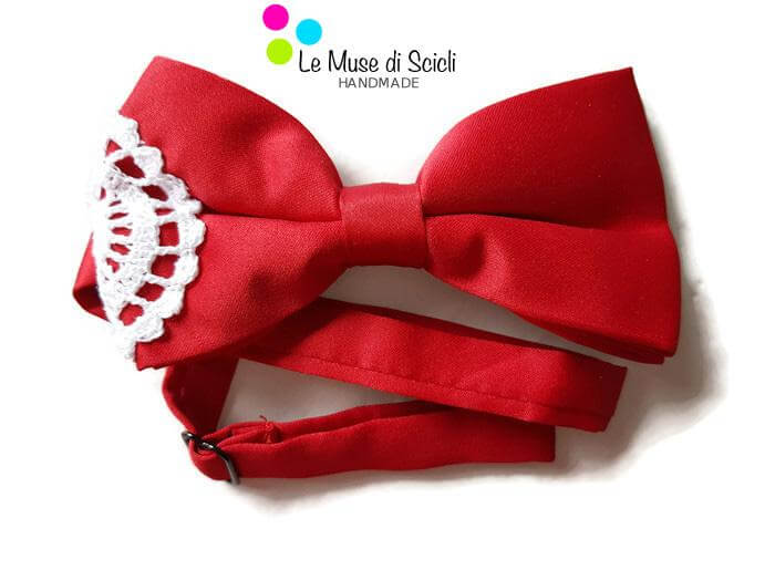 Red bow tie necktie