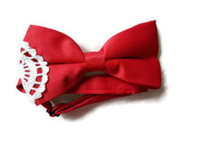 Red bow tie - Papillon
