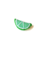 realistic miniature of a lime that become an original brooch