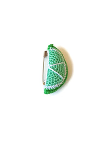 summer lime citrus brooch for women and girls