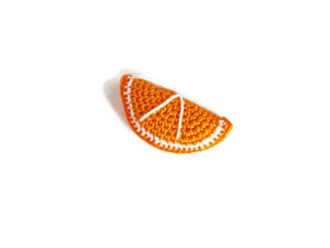 Orange brooch  