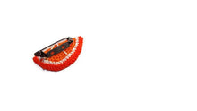 Spilla arancia in cotone all'uncinetto unisex