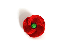 commemorative red poppy brooch unisex
