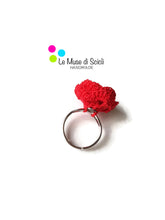 red floral ring