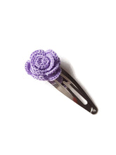 handmade crochet flower hair pin for kids