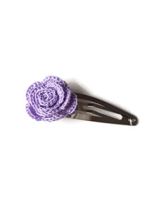 handmade crochet rose shape flower hair accessories for girls
