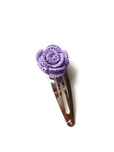 violet girly hair clip pin