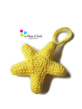 Yellow Star Christmas Tree Decoration Bedroom Nursery Ornament Handmade Crochet