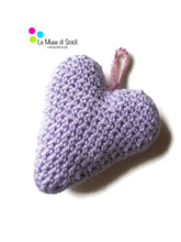 hanging crochet heart handmade